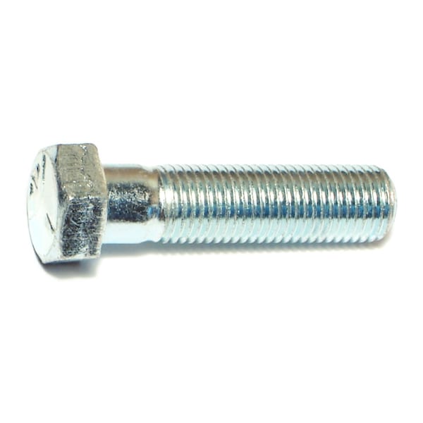 Midwest Fastener Grade 5, 7/16"-20 Hex Head Cap Screw, Zinc Plated Steel, 1-3/4 in L, 50 PK 00522 - main